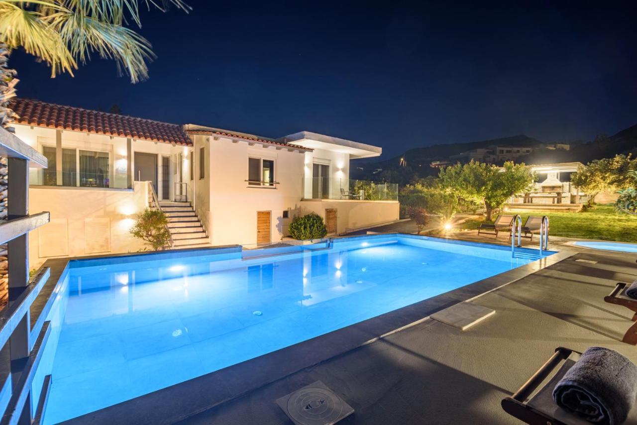 Queen'S Gem Luxury Villa - Heated Jacuzzi & Pool Hersonissos  Luaran gambar