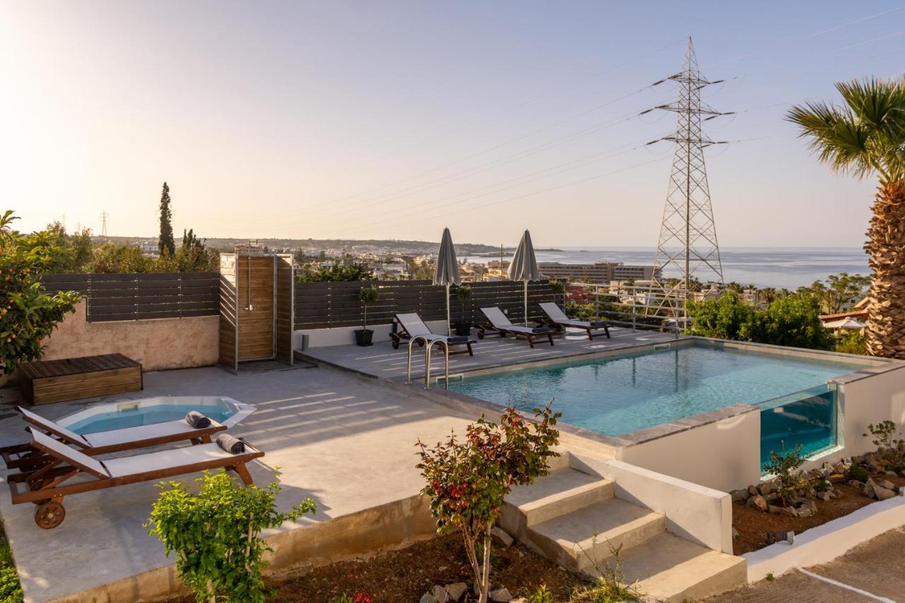 Queen'S Gem Luxury Villa - Heated Jacuzzi & Pool Hersonissos  Luaran gambar