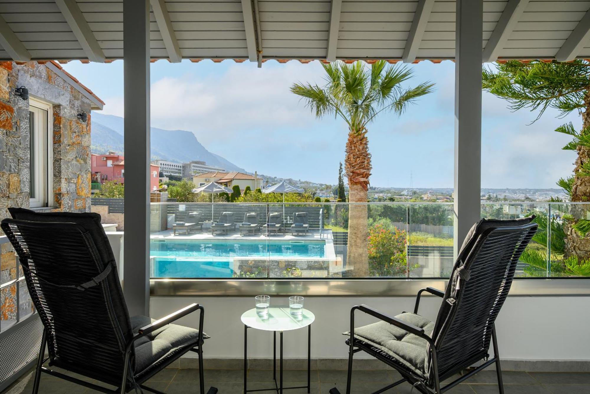 Queen'S Gem Luxury Villa - Heated Jacuzzi & Pool Hersonissos  Luaran gambar