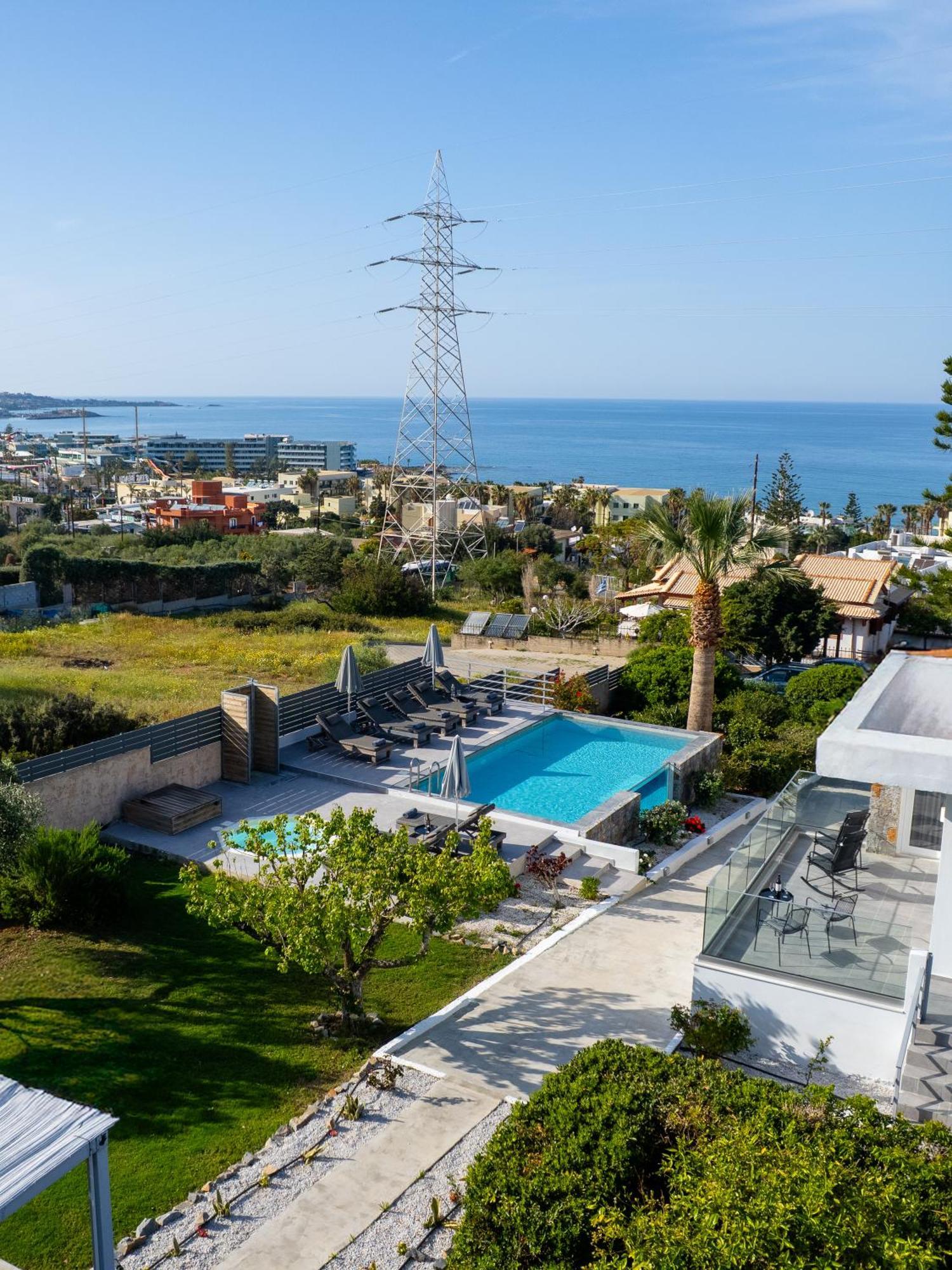 Queen'S Gem Luxury Villa - Heated Jacuzzi & Pool Hersonissos  Luaran gambar